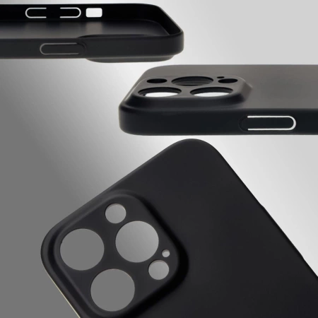 Etui Bizon Case Łupka do iPhone 14 Pro Max, czarne