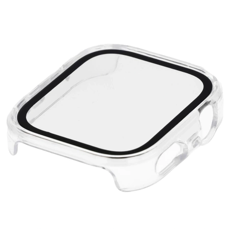 Etui ze szkłem do zegarka Bizon Case Watch Adamo do Huawei Watch Fit 4 Pro, przeźroczyste