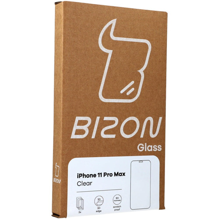 3x Szkło hartowane + szybka na aparat Bizon Glass Clear Pack do iPhone 11 Pro Max