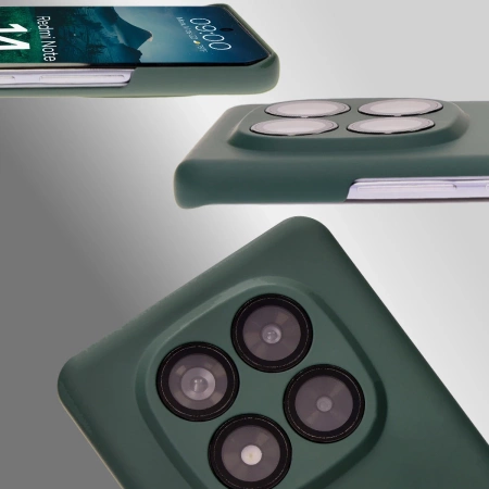 Etui Bizon Case Łupka do Xiaomi Redmi Note 14 Pro 5G, zielone