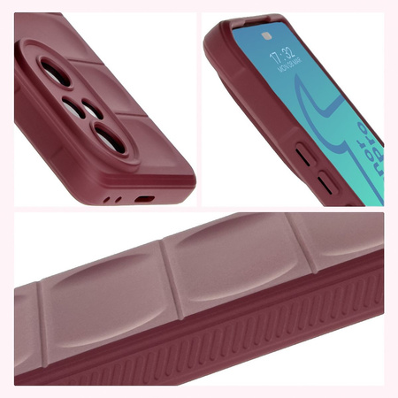 Pancerne etui Bizon Case Tur do Honor 200 Pro, burgundowe