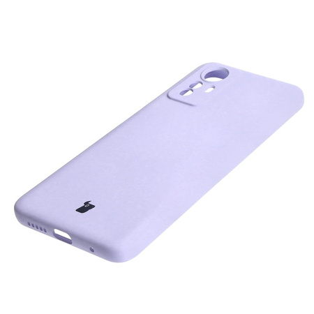 Etui Bizon Case Silicone do Xiaomi Redmi Note 12S, jasnofioletowe