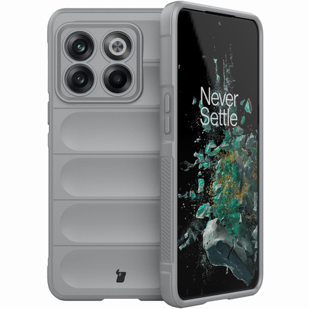 Pancerne etui Bizon Case Tur do OnePlus 10T, jasnoszare