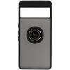 Etui z uchwytem na palec Bizon Case Hybrid Ring do Google Pixel 7 Pro, przydymione z czarną ramką