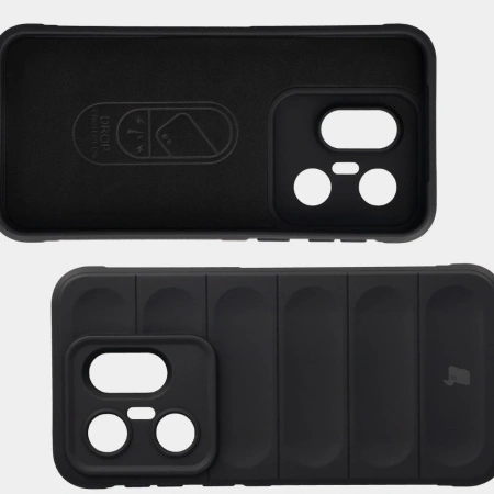 Pancerne etui Bizon Case Tur do Vivo X200 FE, czarne