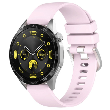 Pasek Bizon Strap Watch Silicone Pro do Huawei Watch GT 5 Pro 42mm/GT 5 41mm/GT 4 41mm, pudrowy róż