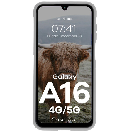 Pancerne etui Bizon Case Tur do Galaxy A16 4G/5G, jasnoszare