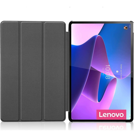 Etui Bizon Case Tab Croc do Lenovo Tab P12 Pro, ciemnozielone