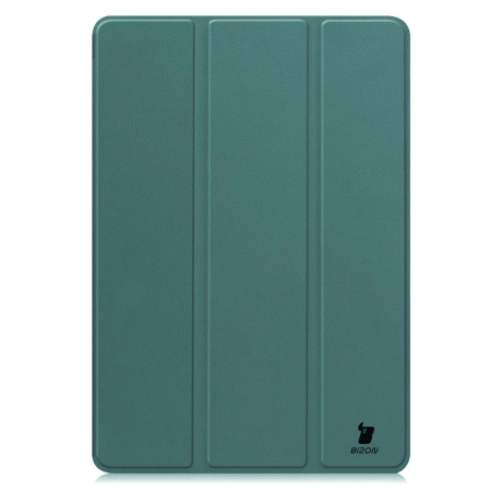 Etui z klapką Bizon Case Tab Croc do Xiaomi Pad 7 / 7 Pro, ciemnozielone