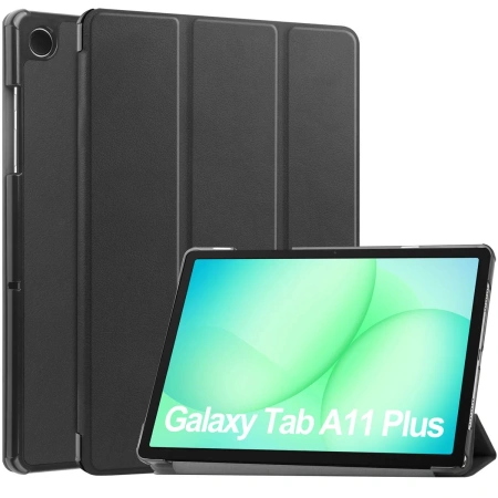Etui z klapką Bizon Case Tab Croc do Galaxy Tab A11 Plus / A9 Plus, czarne