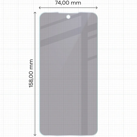 Prywatyzujące szkło hybrydowe Bizon Glass Mule Shadow do Galaxy A35 5G, matowe