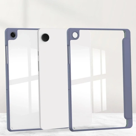 Etui z klapką Bizon Case Tab Clear Matt do Galaxy Tab A11 Plus / A9 Plus, lawendowe