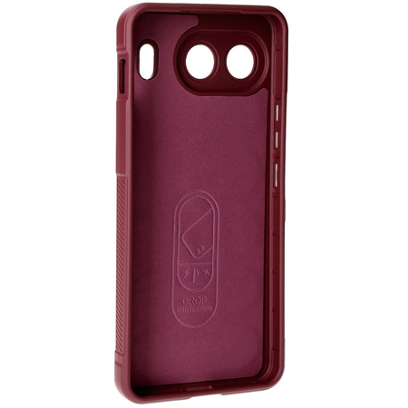 Pancerne etui Bizon Case Tur do OnePlus Nord 4, burgundowe