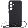 Etui Bizon Case Silicone Magnetic Sq do Galaxy S24, czarne
