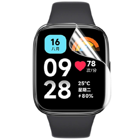 Folia hydrożelowa na ekran Bizon Glass Watch Hydrogel do Redmi Watch 3 Active, 2 sztuki (zegarek)