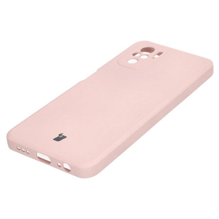 Etui Bizon Case Silicone Sq do Xiaomi Poco M5S / Redmi Note 10/10S, jasnoróżowe