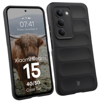 Pancerne etui Bizon Case Tur do Xiaomi Redmi 15 4G / 5G, czarne