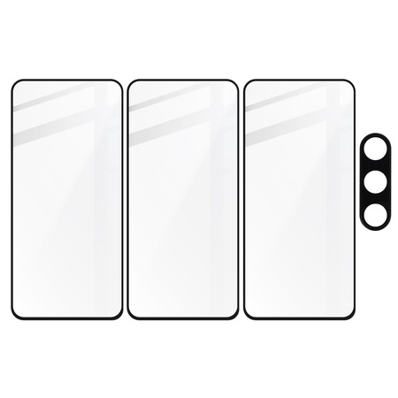 2x Szkło + szybka na aparat Bizon Edge 2 Pack do Galaxy A54 5G