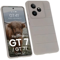 Pancerne etui Bizon Case Tur do Realme GT 7 / 7T, jasnoszare