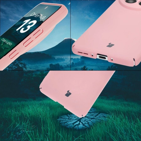 Etui Bizon Case Łupka do OnePlus 13, różowe