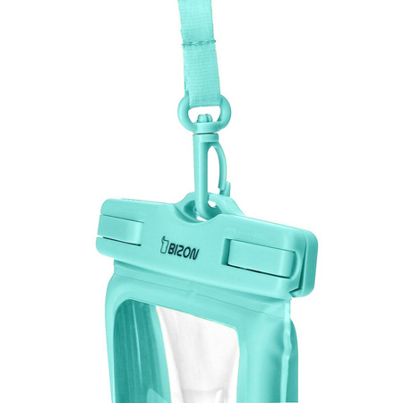 Etui wodoszczelne Bizon Case Hydrofloat, miętowe