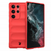 Pancerne etui Bizon Case Tur do Galaxy S23 Ultra, czerwone