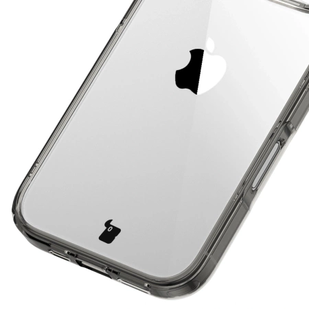 Etui Bizon Case Halo do iPhone 16 Plus, przydymione-czarne