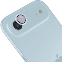 Szkło na aparat z aplikatorem Bizon Glass Snap Lens do iPhone Air, 1 zestaw, błękitna ramka