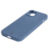 Etui silikonowe z pierścieniem magnetycznym Bizon Case Silicone Magnetic do iPhone 15, granatowe