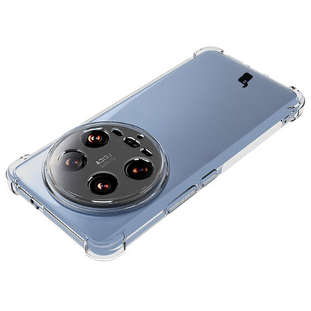 Etui + 2x folia Bizon Case Clear Pack do Xiaomi 14 Ultra, przezroczyste