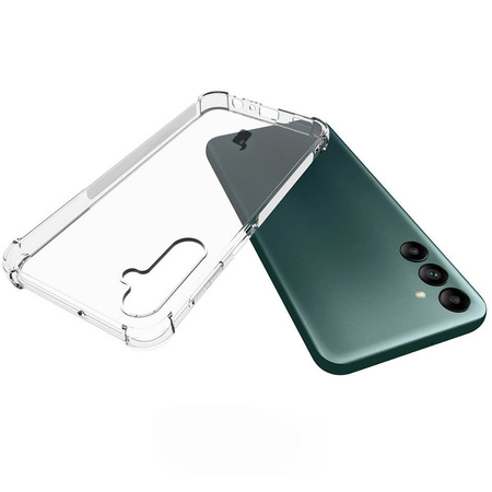 Etui + 2x szkło + obiektyw Bizon Case Clear Pack do Samsung Galaxy A24, przezroczyste