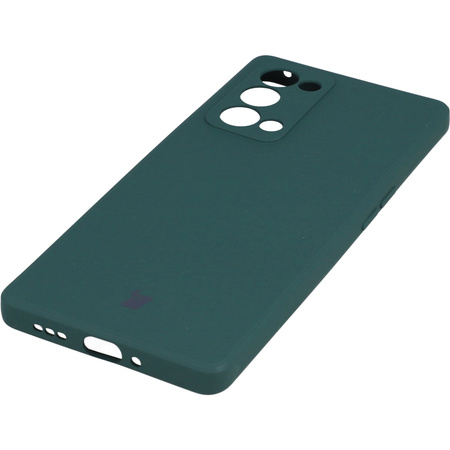 Etui Bizon Case Silicone do Oppo Reno 6 Pro, ciemnozielone