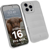 Pancerne etui Bizon Case Tur do iPhone 16 Pro Max, jasnoszare
