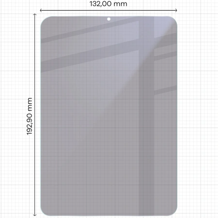 Prywatyzujące szkło hybrydowe Bizon Glass Tab Mule Shadow do iPad Mini 7 2024, matowe