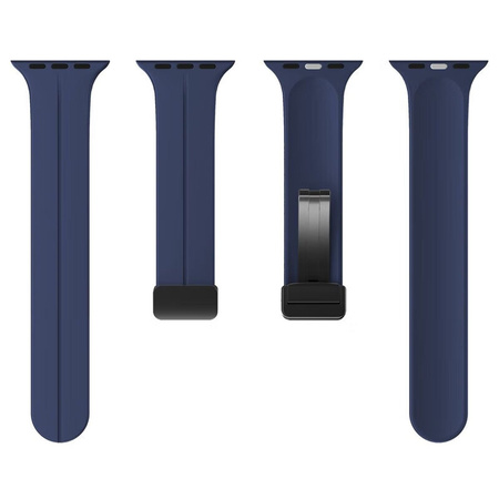 Silikonowy pasek Bizon Strap Watch Silicone L do Apple Watch 38/40/41/42 mm, granatowy