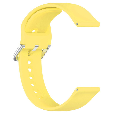 Pasek silikonowy do smartwatcha, Bizon Strap Watch Silicone Pro N, Quick Release 22 mm, żółty