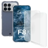 Elastyczne etui + 2x folia na ekran Bizon Case Clear Pack do Xiaomi POCO F8 Ultra
