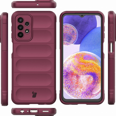 Pancerne etui Bizon Case Tur do Galaxy A23 4G / 5G, burgundowe