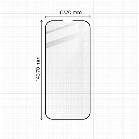 Szkło hartowane Bizon Glass Edge 2 do iPhone 15 Pro, czarne