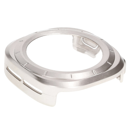 Etui ze szkłem do zegarka Bizon Case Watch Adamo do Galaxy Watch Ultra 2 / 1, satynowo szampańskie