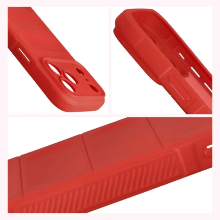 Pancerne etui Bizon Case Tur do iPhone 17 Pro Max, czerwone