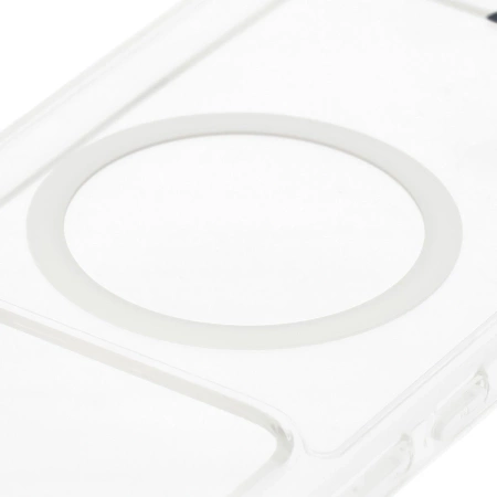 Etui z pierścieniem magnetycznym Bizon Case CrystalO do Xiaomi POCO F8 Pro, przezroczyste