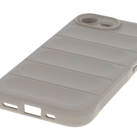 Pancerne etui Bizon Case Tur do iPhone 16e, jasnoszare