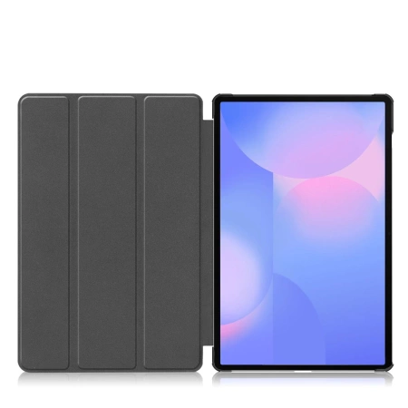 Etui z klapką Bizon Case Tab Croc do Galaxy Tab S10 FE Plus, szare