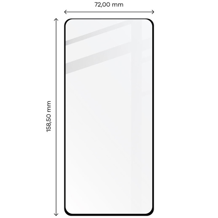 Szkło hartowane Bizon Glass Edge 2 do Redmi Note 12 Pro / 12 Pro+ 5G, czarne
