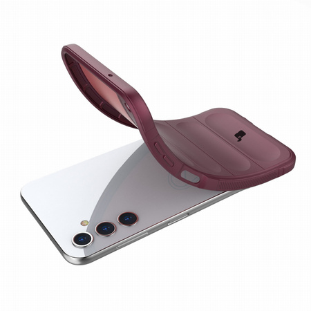 Pancerne etui Bizon Case Tur do Galaxy A14 4G / 5G, ciemnofioletowe