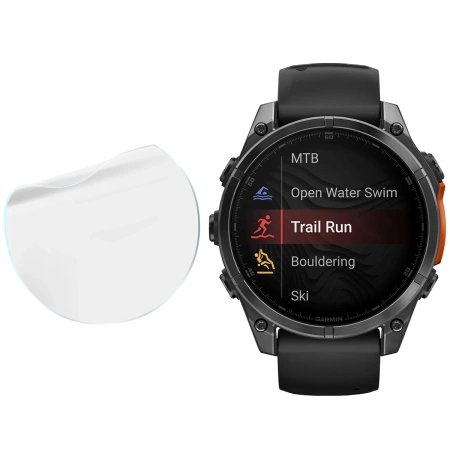 Folia hydrożelowa na ekran Bizon Glass Watch Hydrogel Duo do Garmin Tactix 8 AMOLED 47 mm, 2 sztuki