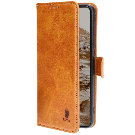 Etui z klapką Bizon Case Pocket do Xiaomi 14 Ultra, brązowe