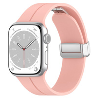 Silikonowy pasek Bizon Strap Watch Silicone do Apple Watch 38/40/41/42 mm, różowy