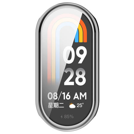 Etui Bizon Case Watch Felipe do Xiaomi Smart Band 9, srebrne